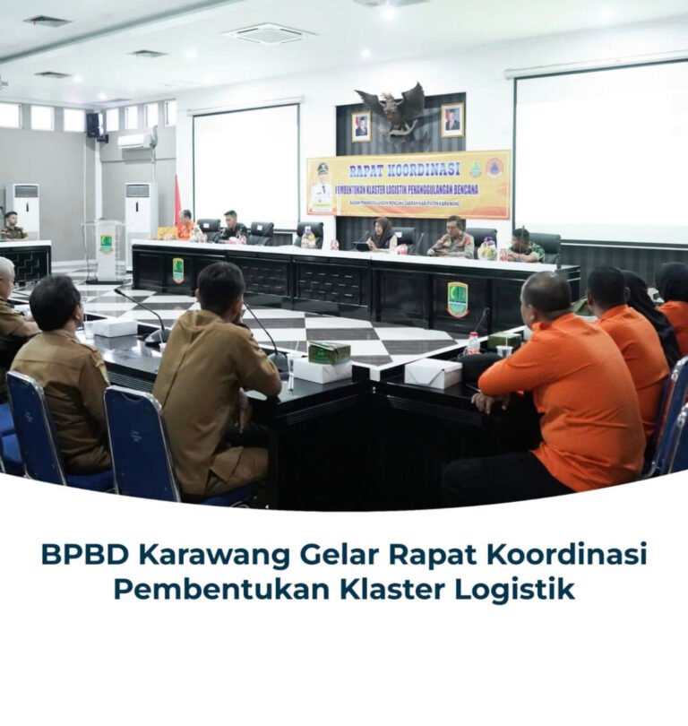 BPBD Karawang Gelar Rapat Koordinasi Pembentukan Klaster Logistik