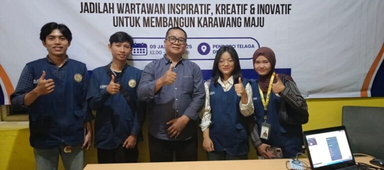 Ketua IWO Indonesia DPD Karawang Berikan Apresiasi Kepada Mahasiswa KKN UNSIKA
