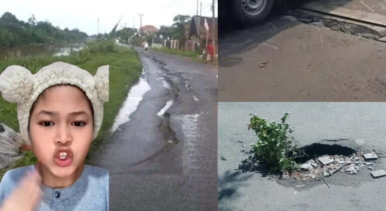 Curhatan Influencer Cilik Caca Viral, Desak Bupati & Gubernur Segera Perbaiki Jalan Rusak di Karawang