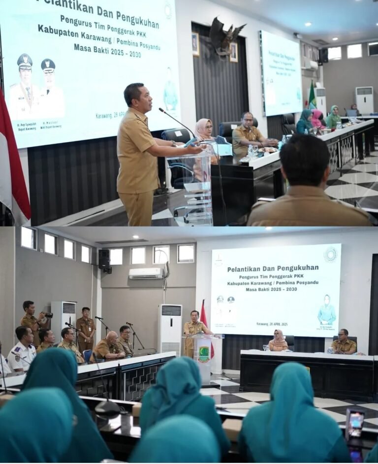 Pelantikan Pengurus TP-PKK Dan Tim Pembina Posyandu Kabupaten Karawang, Tingkatkan Sinergitas Dengan Pemda