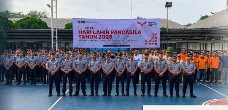 Lapas Karawang Gelar Upacara Hari Pancasila: Pancasila Rumah Kebhinekaan