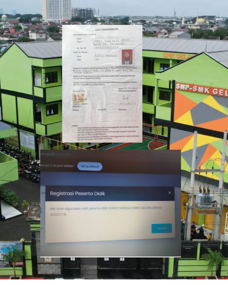 Diduga Ada Pungli, Siswi SMK Gelora Bekasi Tertahan Dapodik karena Tak Mampu Bayar Sekolah