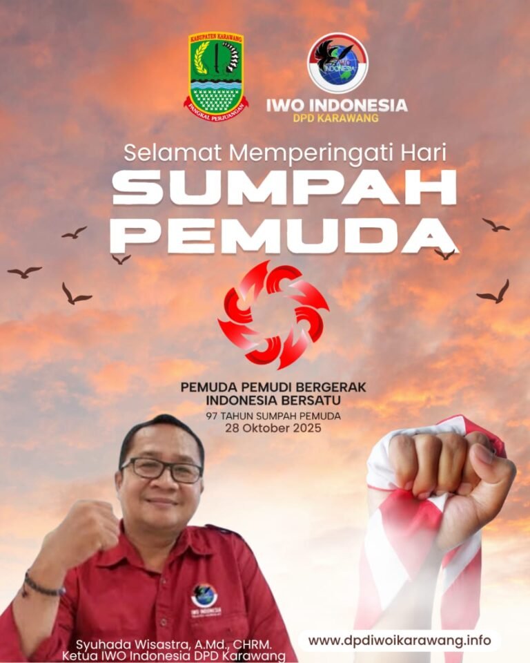 “Pemuda Pemudi Bergerak, Indonesia Bersatu”: IWOI Karawang Serukan Pers Kolaboratif untuk Kemajuan Bangsa