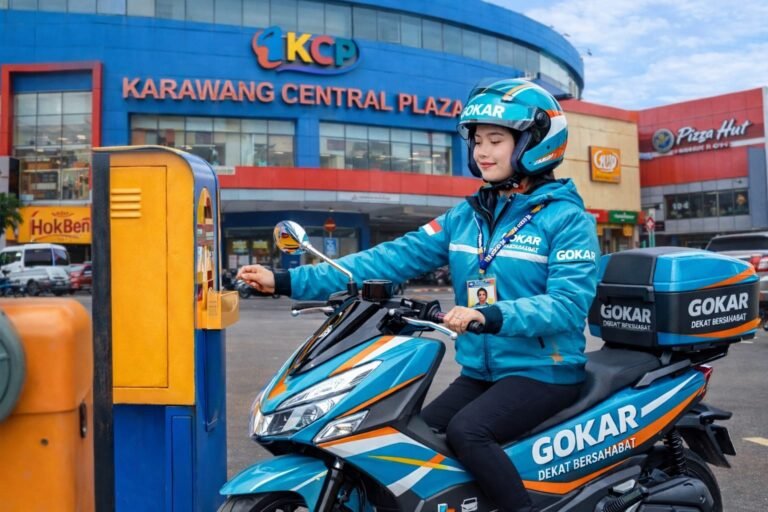 Ambil Order Makin Mudah, Ojol Gratis Parkir di KCP Mall