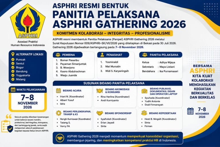 Panitia ASPHRI Gathering 2026 Terbentuk, Perkuat Jejaring Praktisi Human Resources